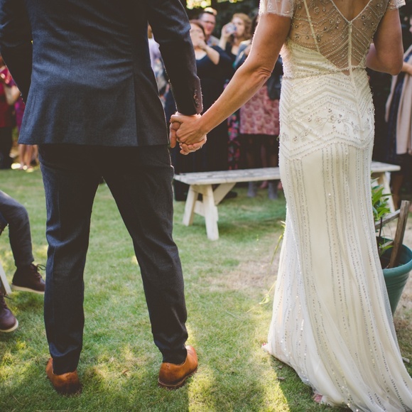 Jenny Packham Wedding Dress. Used. Once. Obvi ;) - Picture 5 of 17